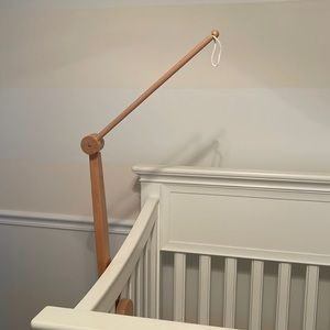 Wooden mobile arm